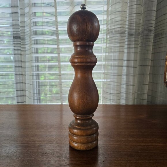 Catalina VTG Wood Pepper Mill 11.5" signed - Picture 1 of 9